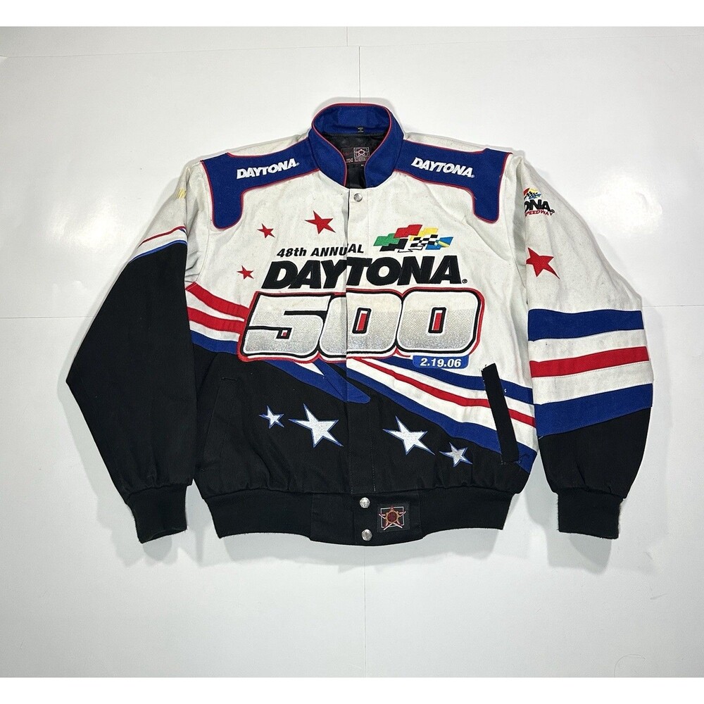 Vintage 2006 JH Design Daytona 500 48th Annual NASCAR Racing Jacket Men’s Medium